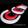 Oanpaste akryl neon tekens